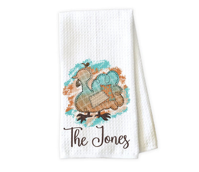 Turkey Personalized Waffle Weave Microfiber Kitchen Towel