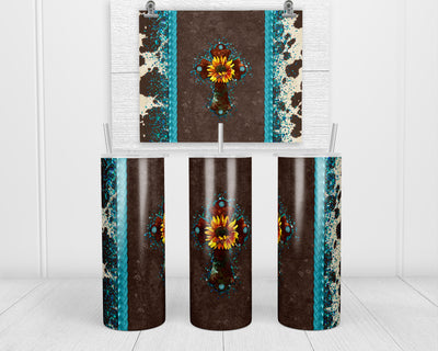 Western Cross 20oz insulated tumbler with lid and straw