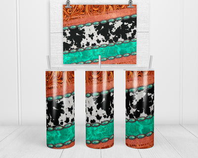 Western Stripes Gemstone 20 oz Insulated Tumbler with Lid and Straw