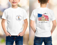 All American Boy Yellow Lab Shirt - Sew Lucky Embroidery