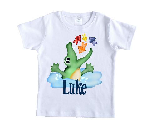 Alligator Jumping Personalized Shirt - Sew Lucky Embroidery