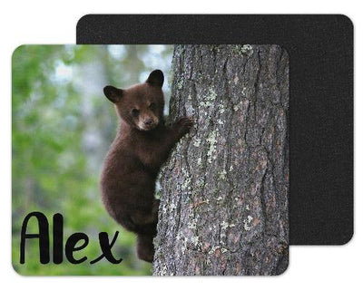 Baby Bear in Tree Custom Personalized Mouse Pad