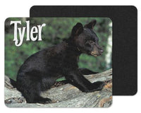 Baby Black Bear Custom Personalized Mouse Pad - Sew Lucky Embroidery