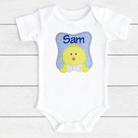 Baby Boy Easter Chick Personalized Patch - Sew Lucky Embroidery