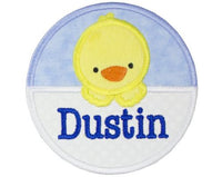 Baby Boy Easter Chick Personalized Patch - Sew Lucky Embroidery