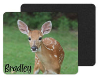 Baby Deer Custom Personalized Mouse Pad - Sew Lucky Embroidery