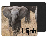 Baby Elephant Custom Personalized Mouse Pad - Sew Lucky Embroidery