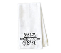 Bakers Gonna Bake Kitchen Towel - Waffle Weave Towel - Microfiber Towel - Kitchen Decor - House Warming Gift - Sew Lucky Embroidery