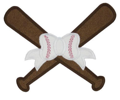 Baseball Bats Sew or Iron on Embroidered Patch