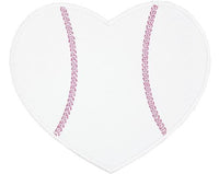Baseball Heart Patch - Sew Lucky Embroidery
