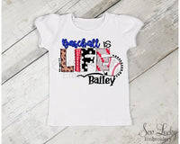 Baseball is Life Girls Personalized Shirt - Sew Lucky Embroidery