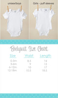 Bodysuit Size Chart - Sew Lucky Embroidery