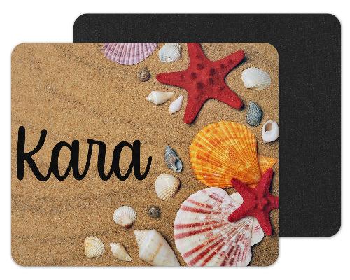 Beach with Shells Custom Personalized Mouse Pad