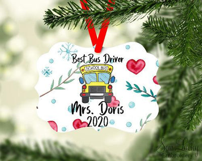 Best Bus Driver Benelux Christmas Ornament Personalized