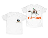 Bird Dog Duck Hunting Personalized Short or Long Sleeves Shirt - Sew Lucky Embroidery