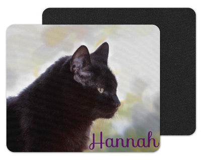 Black Cat Custom Personalized Mouse Pad