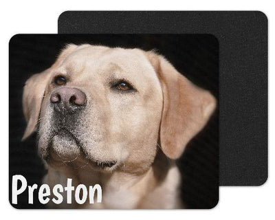 Blonde Lab Dog Custom Personalized Mouse Pad