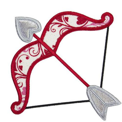 Bow and Arrow Sew or Iron on Embroidered Patch