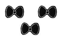 Bow Tie Felties Uncut  (set of 3) - Sew Lucky Embroidery
