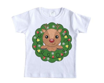 Boy Christmas Wreath Shirt