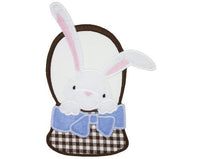 Boy Easter Bunny in Basket Patch
