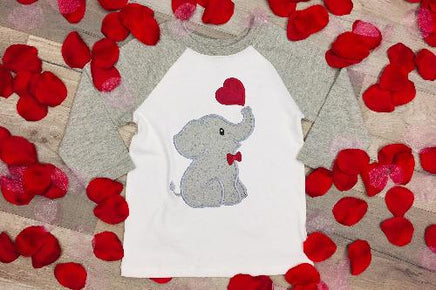 Boy Elephant Patch - Sew Lucky Embroidery