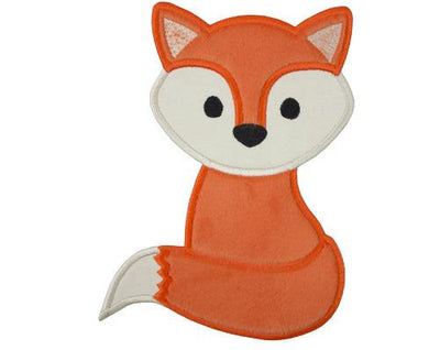 Boy Fox Sew or Iron on Embroidered Patch