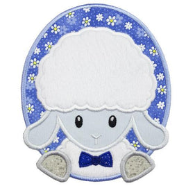 Boy Lamb Patch - Sew Lucky Embroidery