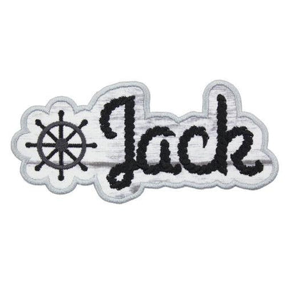 Boy Name Nautical Sew or Iron on Embroidered Patch