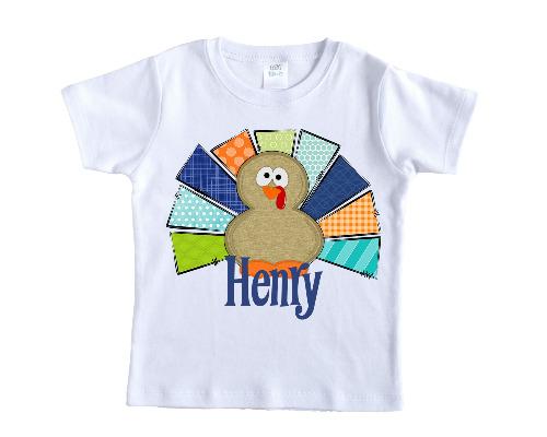 Boy Turkey Personalized Shirt