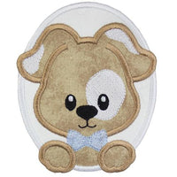 Boy Puppy Dog Patch - Sew Lucky Embroidery