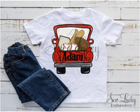 Boys Baseball Truck Personalized Printed Shirt
