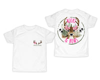 Bucks and Bows Girl's Deer Shirt - Sew Lucky Embroidery