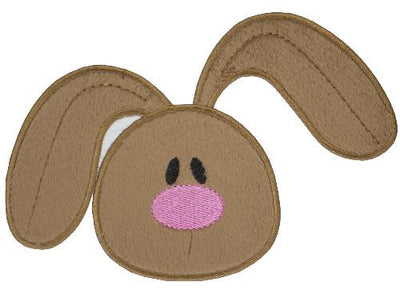 Bunny Sew or Iron on Embroidered Patch