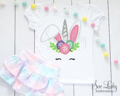 Bunny Unicorn Easter Girls Shirt