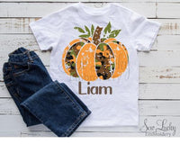 Camo Pumpkin Personalized Shirt