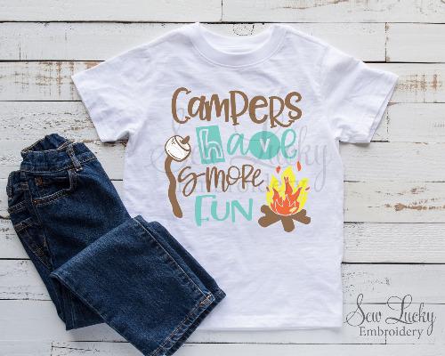 Campers Have Smore Fun Printed Shirt