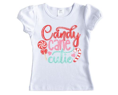 Candy Cane Cutie Christmas Printed Shirt
