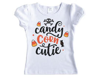 Candy Corn Cutie Skull Printed Shirt