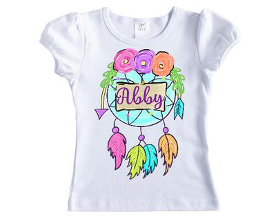Cartoon Dream Catcher Personalized Girls Shirt