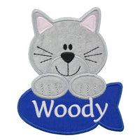 Cat and Fish Personalized Patch