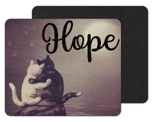 Cat Couple Custom Personalized Mouse Pad