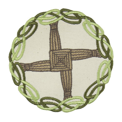 Brigid's Celtic Cross Sew or Iron on Embroidered Patch
