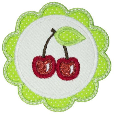 Cherries Sew or Iron on Embroidered Patch