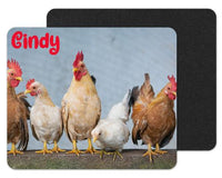 Chickens Custom Personalized Mouse Pad