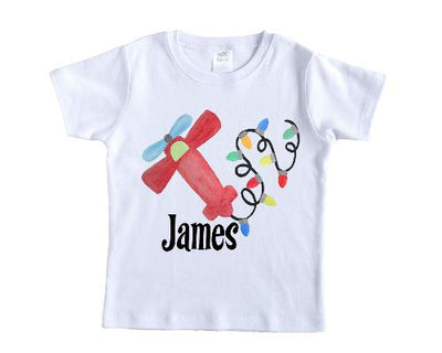 Christmas Airplane Personalized Shirt