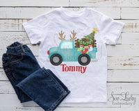 Christmas Truck Personalized Shirt - Sew Lucky Embroidery