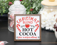 Christmas Blend Tier Tray Sign - Sew Lucky Embroidery