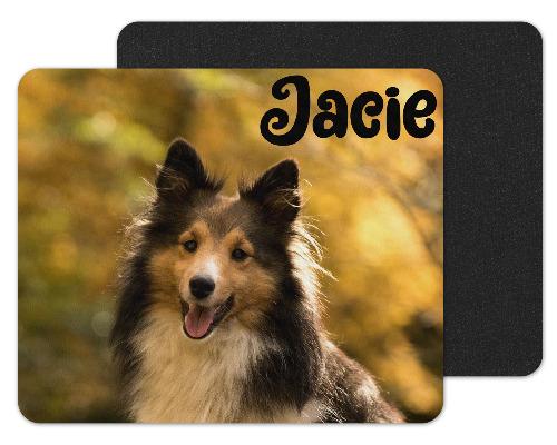 Collie Dog Custom Personalized Mouse Pad - Sew Lucky Embroidery