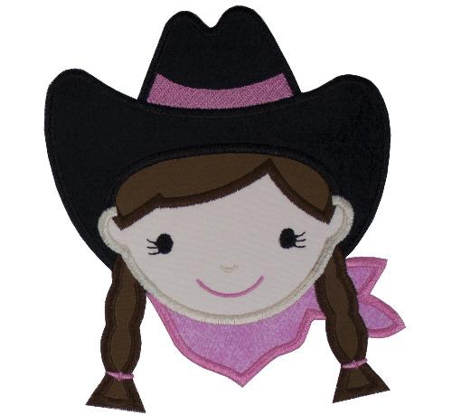 Cowgirl Patch - Sew Lucky Embroidery